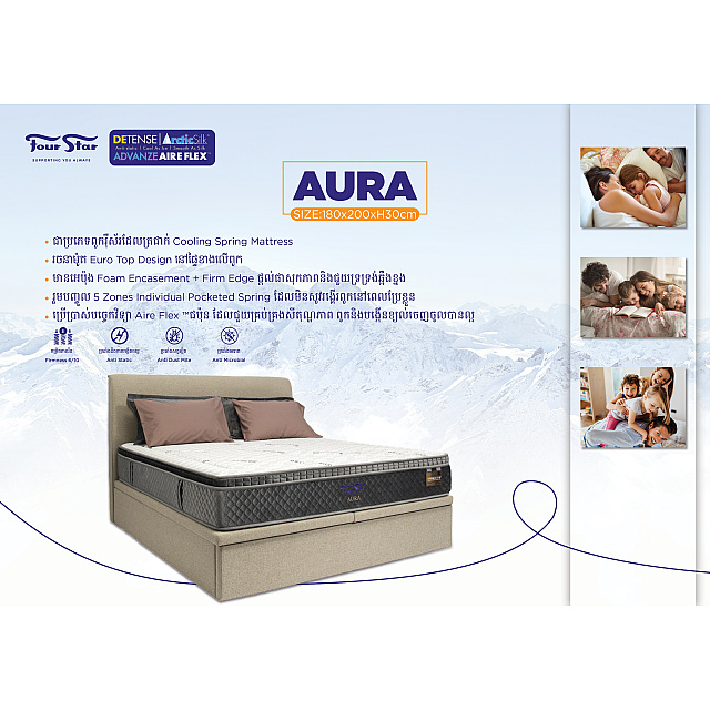 Four Star Spring Mattress - Model: AURA